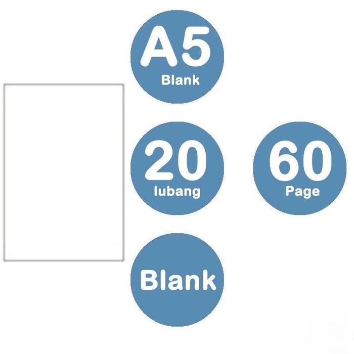 

Aesthetic Binder A5 B5 Hard Cover Plastik Transparan Muji Style Buku Catatan Tulis - B5