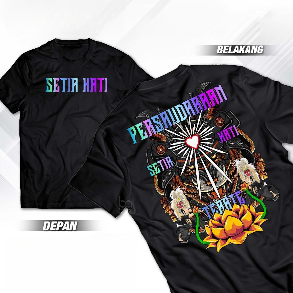 gaya jalanan Kaos Reflektif PSHT SH Terate - Perguruan Pencak Silat Setia Hati Terate 1922 Bujang Ga