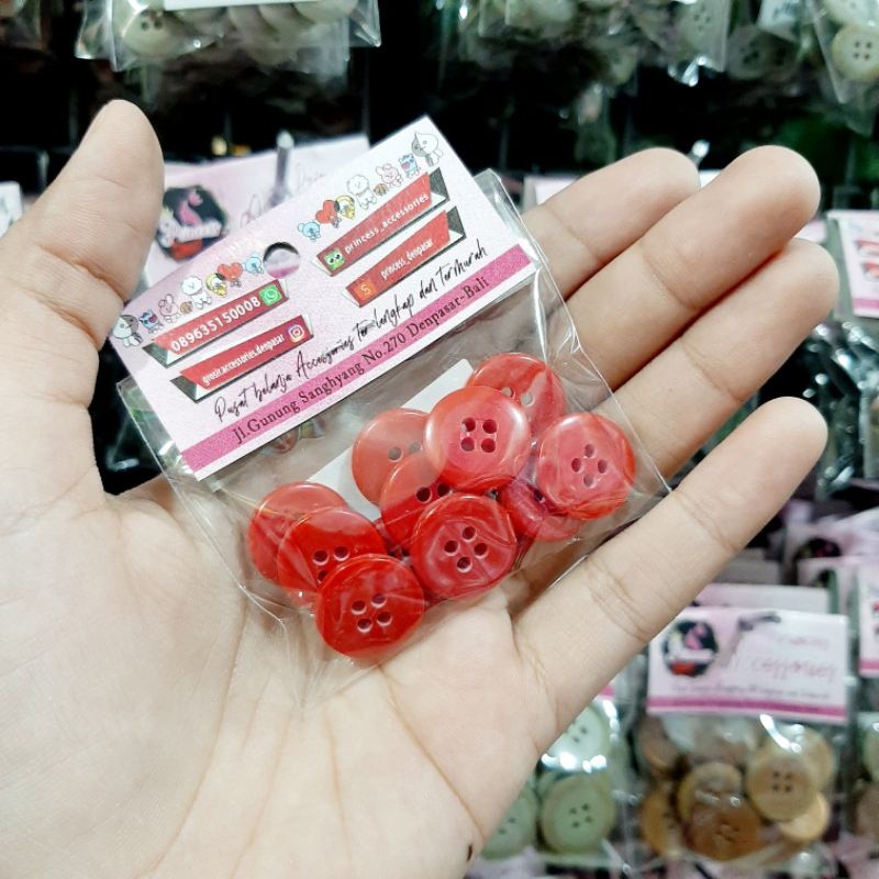 Kancing PK 10 Kecil /Kancing Plastik /Kancing Baju /Kancing Kemeja /Kancing Plastik