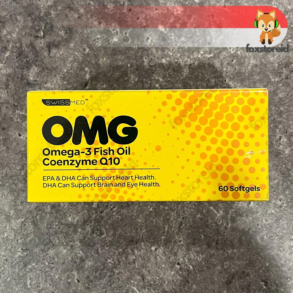 SWISSMED OMG Omega-3 Fish Oil Coenzyme Q10 DHA 60s BOX