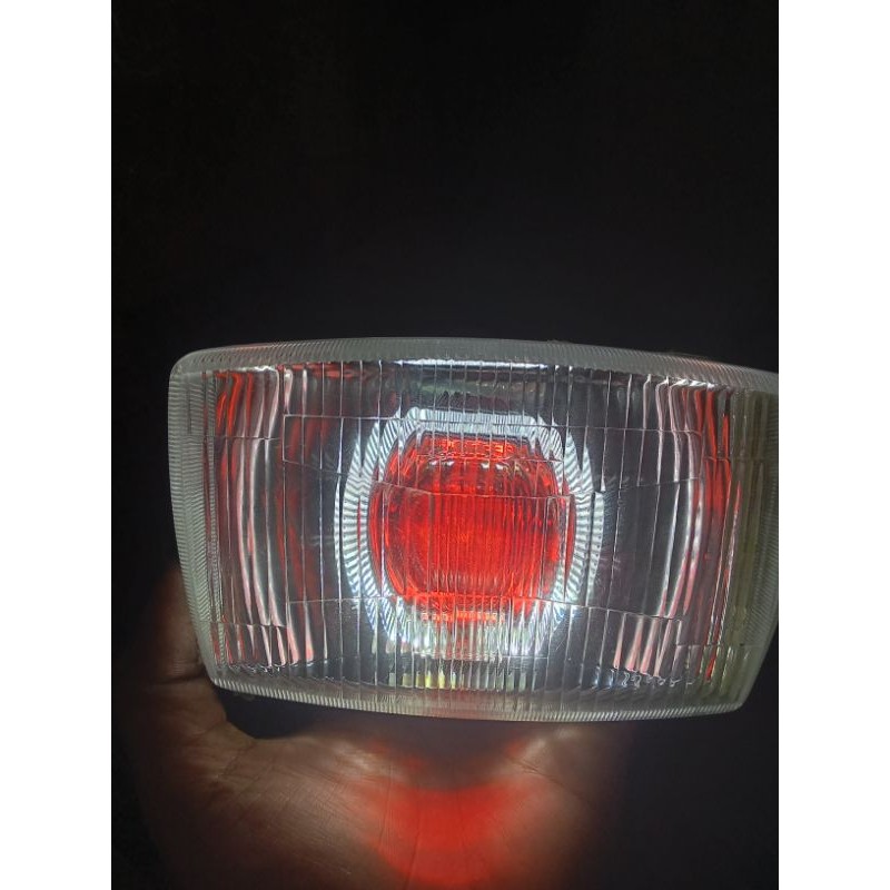 Kedok Lampu Depan RC 80 RC 100 Plus Lampu Biled Ala Ala 2,5 inchi Fullset Kualitas Terbaik
