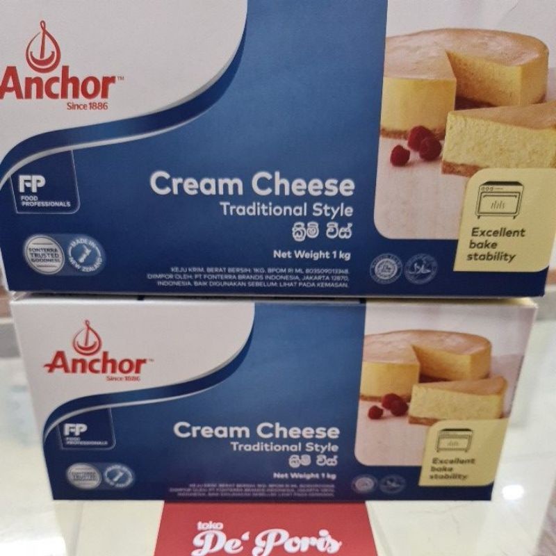 

Anchor Cream Cheese 250grm Dari Kemasan 1kg