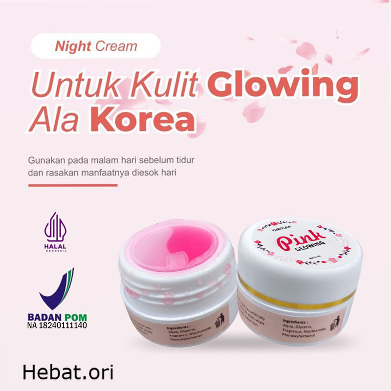 [BPOM] YURIZUMI Jelly Glowing Pink Cream Original Krim Wajah Jelly Glowing Pink Mencerahkan 10gr
