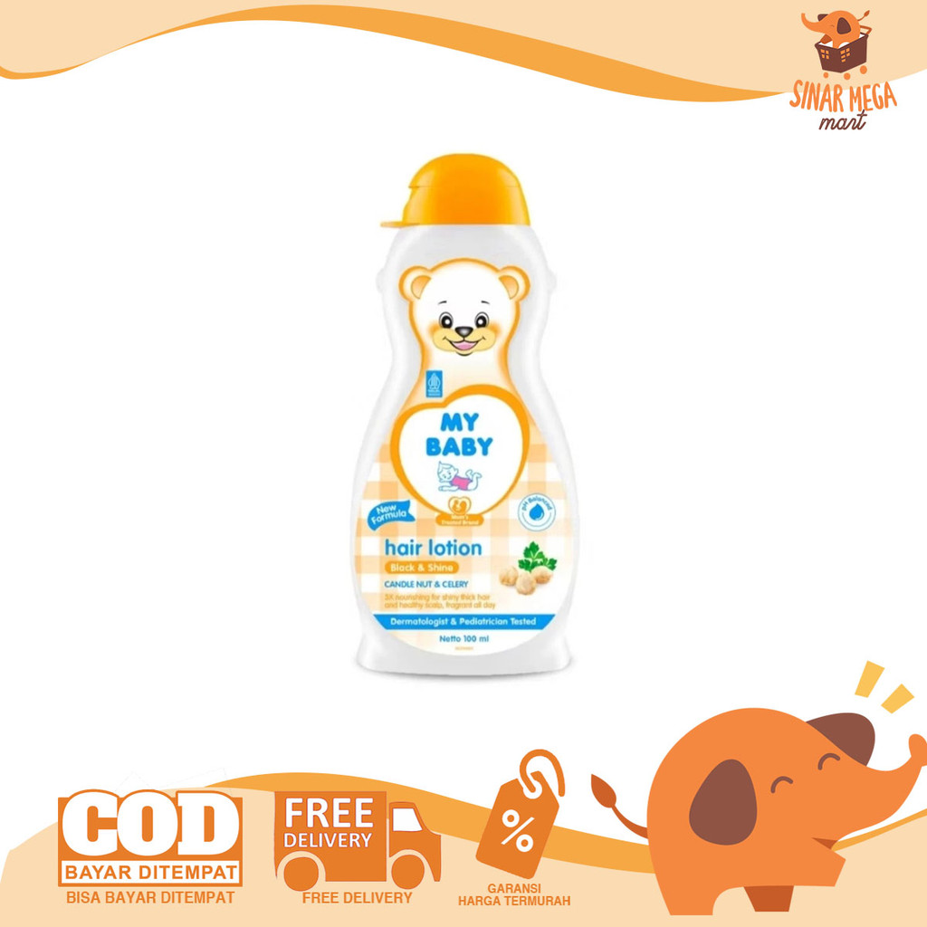 MY BABY Hair Lotion Hair Lotion Bayi 100ml | Hair Lotion Black & Shine | My Baby Treatment