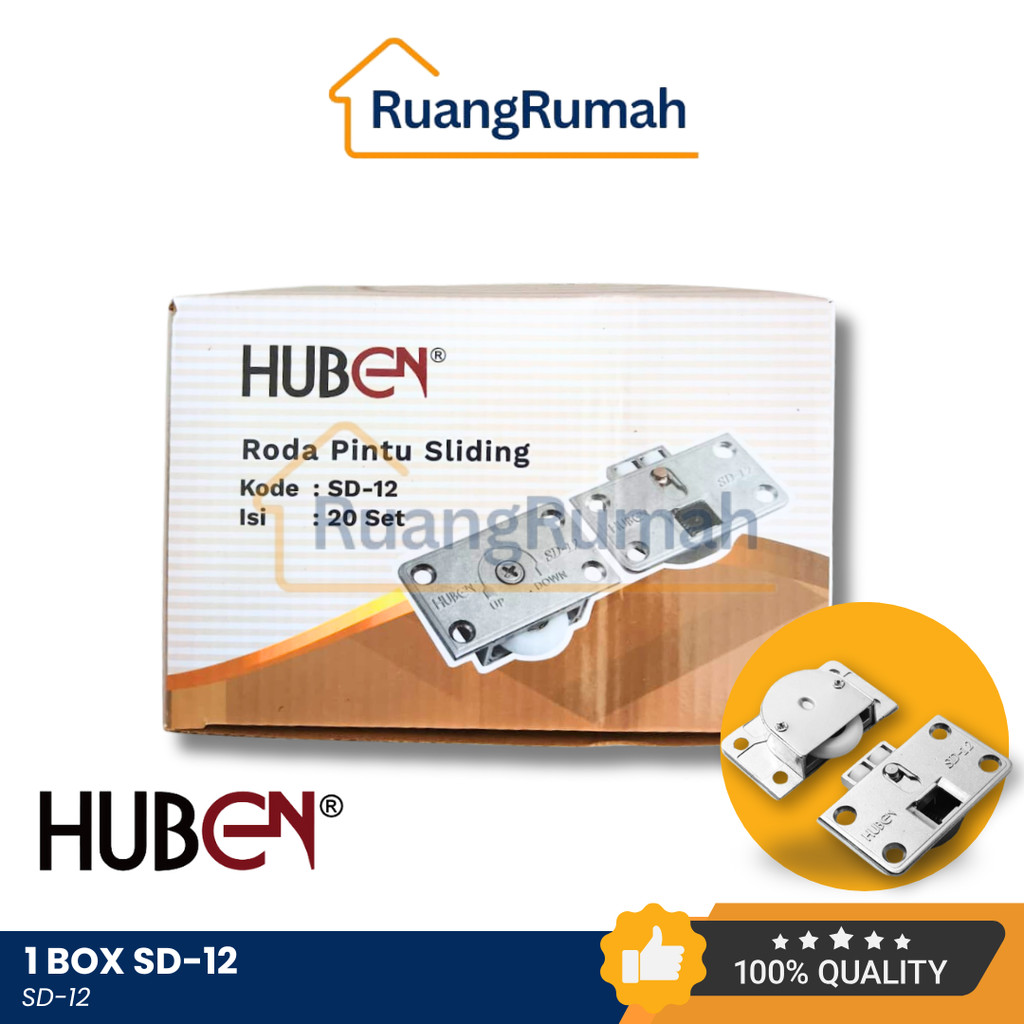 (20 SET) HUBEN SD-12 Roda Pintu Lemari Sliding Roda Pintu Lemari Geser