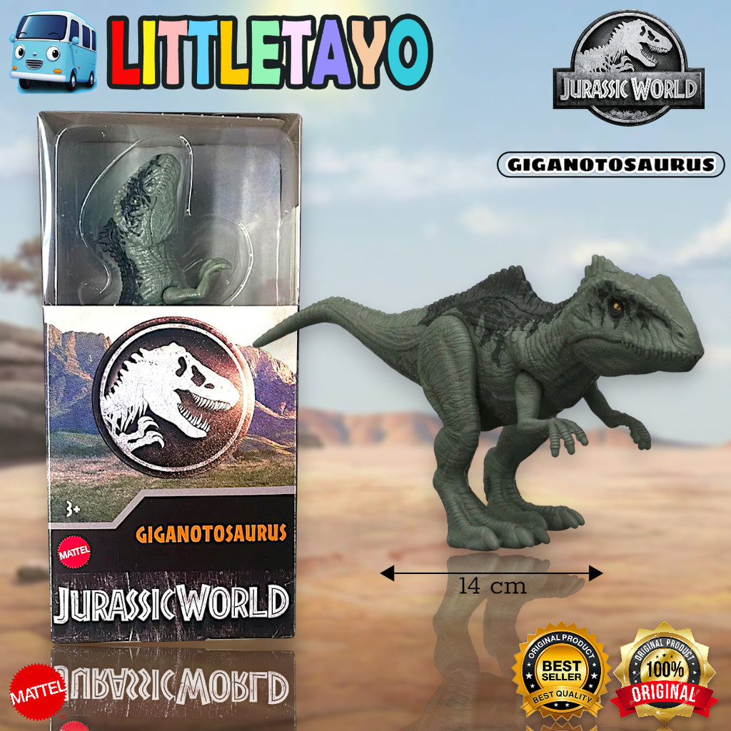 Jurassic World Giganotosaurus Action Figure Dinosaurus Dino Mini Original Mattel