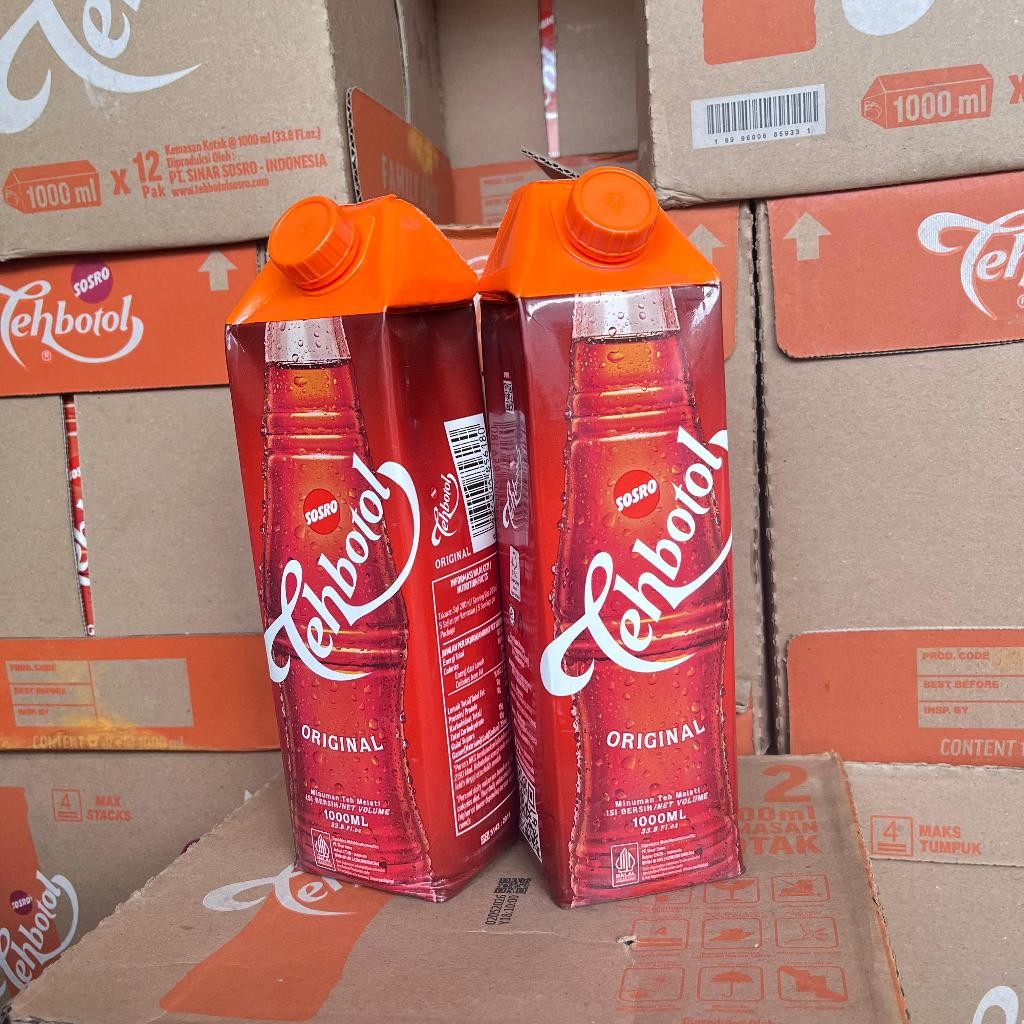 

teh botol sosro 1 liter 1 dus isi 12 botol