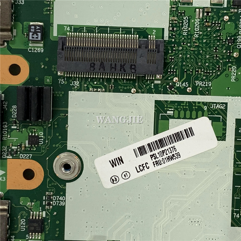 FRU:01HW539 For Lenovo ThinkPad T470 Laptop Motherboard CT470 NM-A931 With i5-6300U Processor DDR4 R