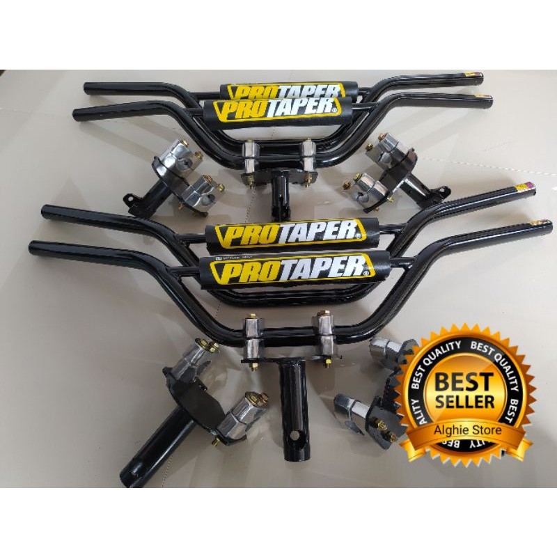 BRUSTYX  Paketan stang motor custom model trail dan dudukan adaptor untuk semua jenis motor Honda Ya