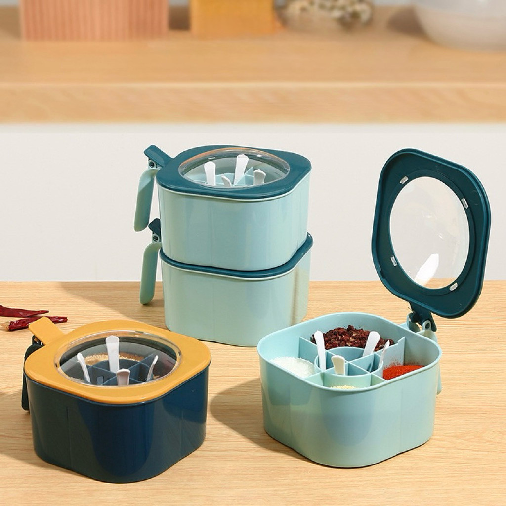 [MS] 4 in 1 TEMPAT BUMBU SEASONING SET WADAH BUMBU MANGKOK BUMBU TOPLES KECIL TOPLES BUMBU PERALATAN