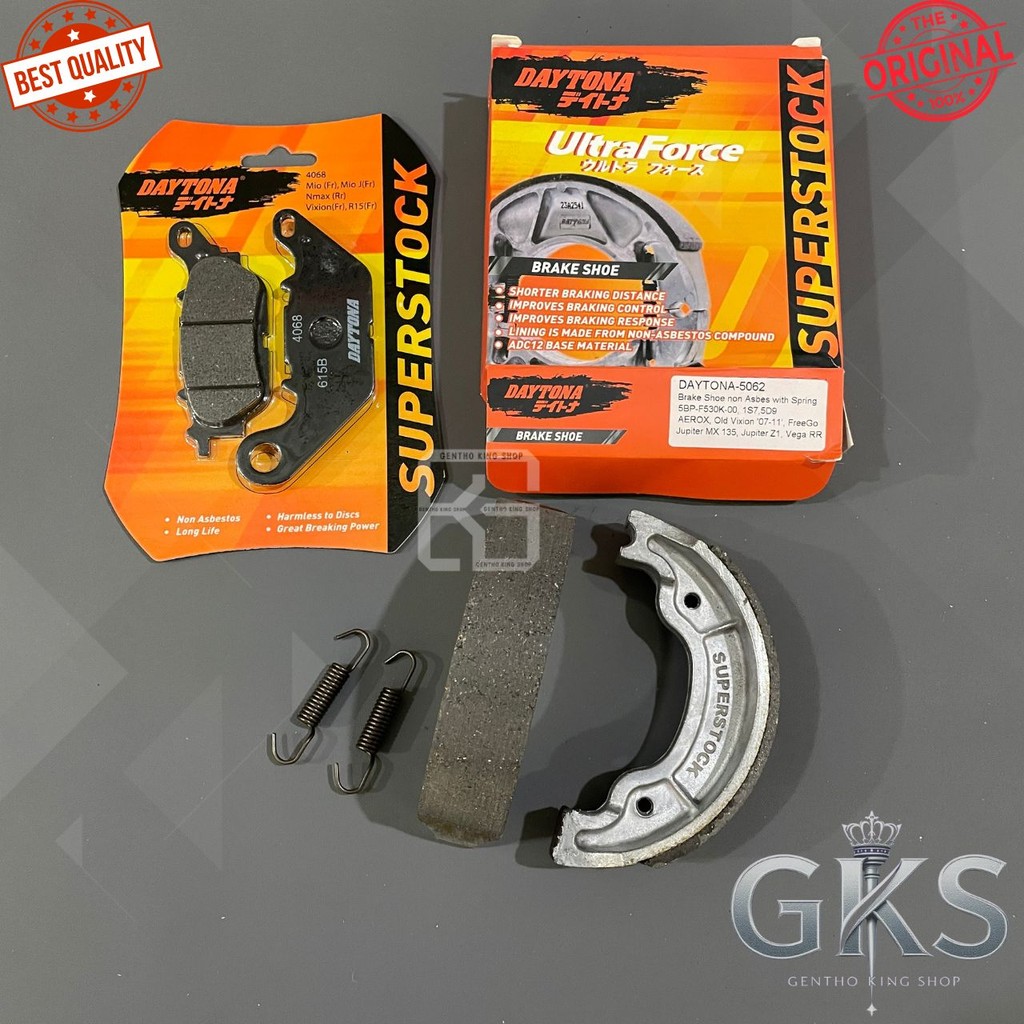 SEPAKET KAMPAS REM DEPAN BELAKANG DAYTONA VIXION OLD