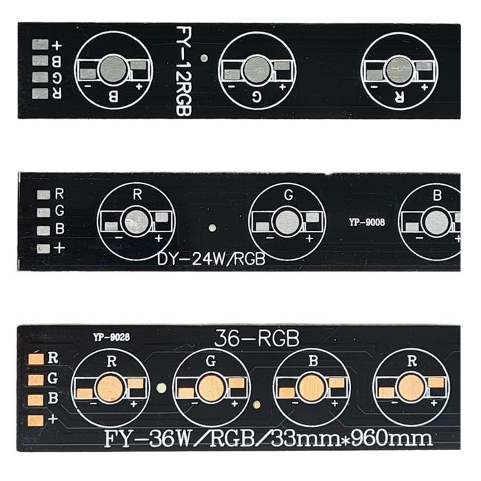 Long PCB RGB Aluminium HeatSink HPL LED 12W 24W 36W Akuarium Aquascape - 96026mm 24W