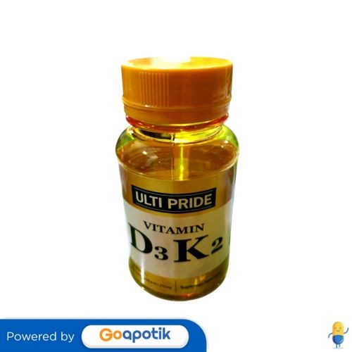 Ulti Pride Vitamin D3 K2 Botol 30 Kapsul