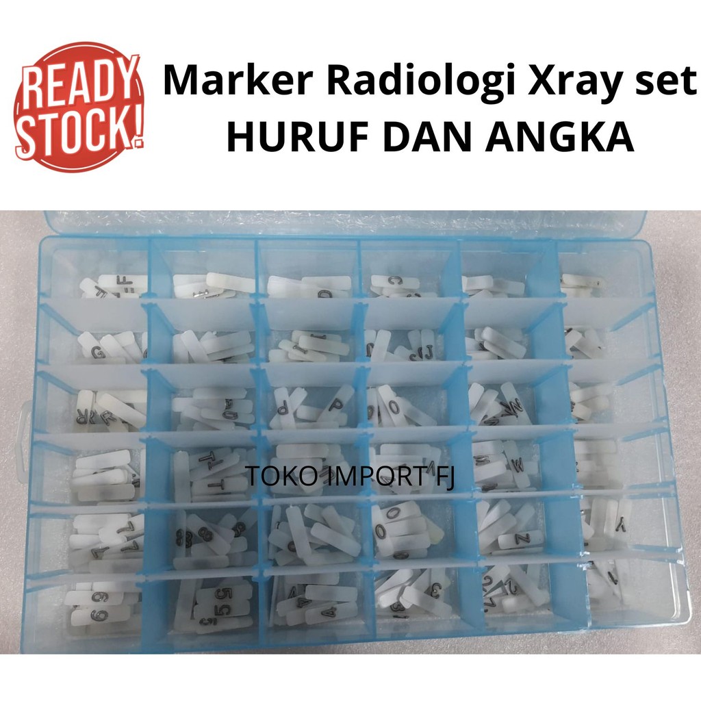 Marker radiologi Xray set lengkap - Ready Marker Radiographic Accessories X-Ray ID Markers Lead Lett
