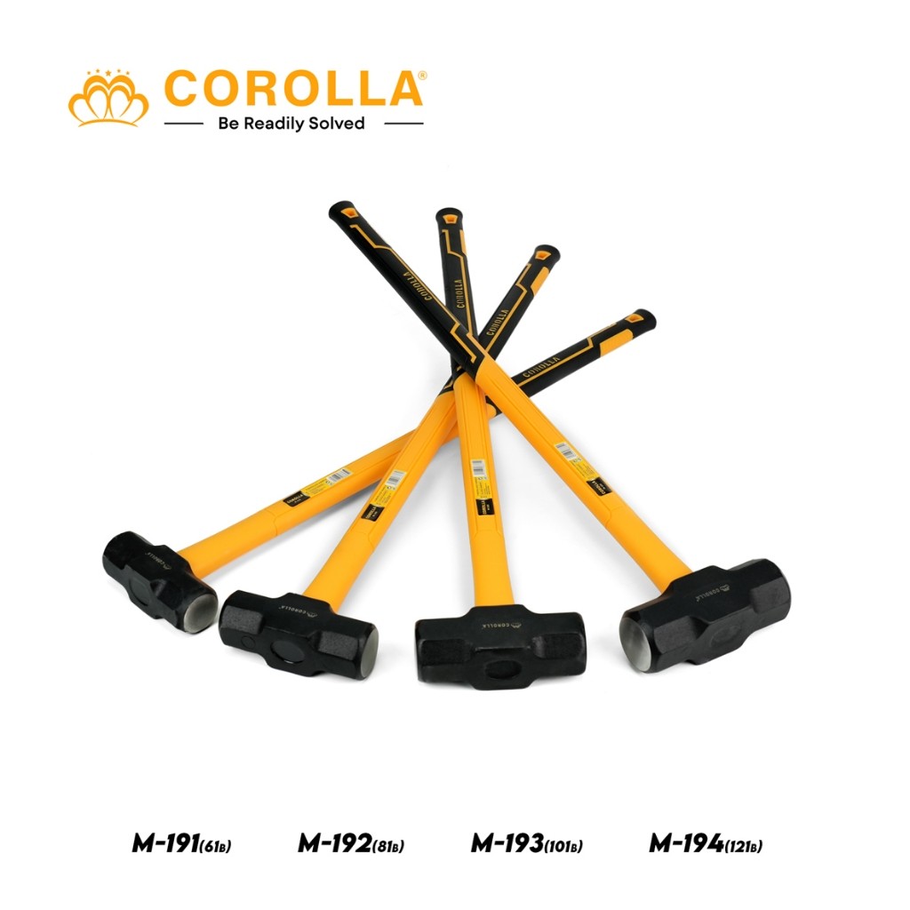 Corolla Palu Bodem Beton Tembok Gagang Karet Fiber Anti Slip Palu Tukang Palu Batu Alat Bangunan