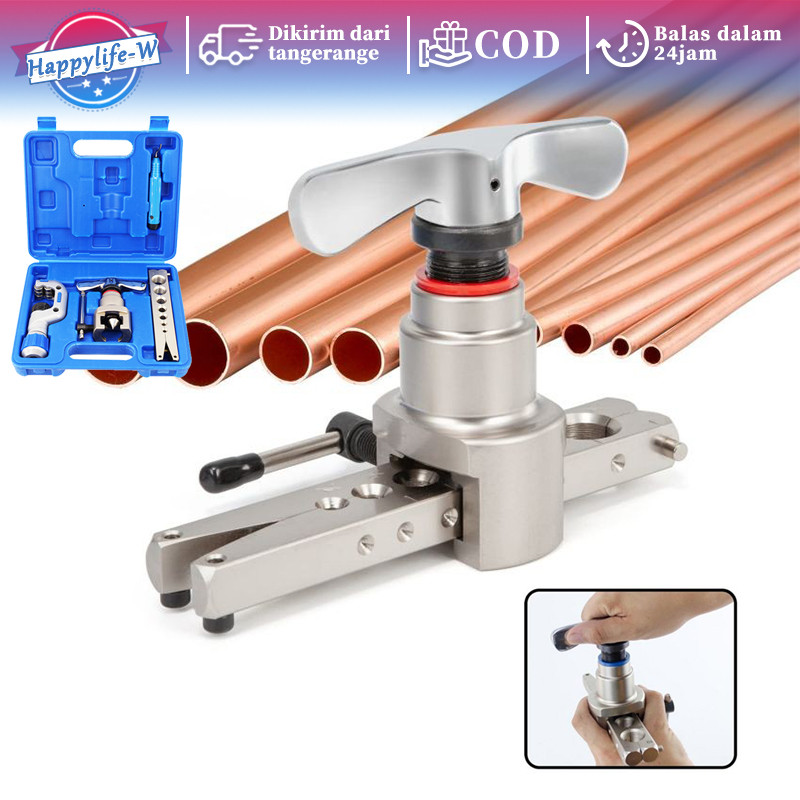 Flaring Tool Set Eksentrik Flaring Pipa Ac Universal Metrik Dan Imperial Set Alat Perbaikan Tembaga 