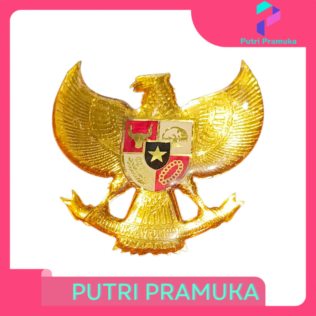 Pin Garuda Resin 6cm Kuningan Premium Paskibra