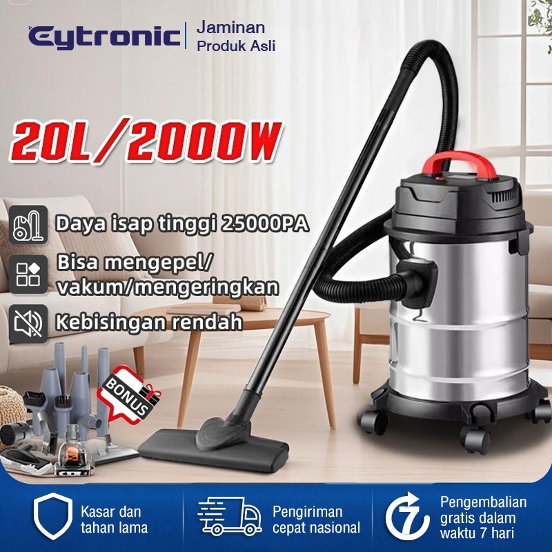 Vacuum Cleaner 20L 2000W 3in1 Vakum/Air Hisap/Blower Sedot Debu Basah Kering Vacum Blower Wet Dry Pe