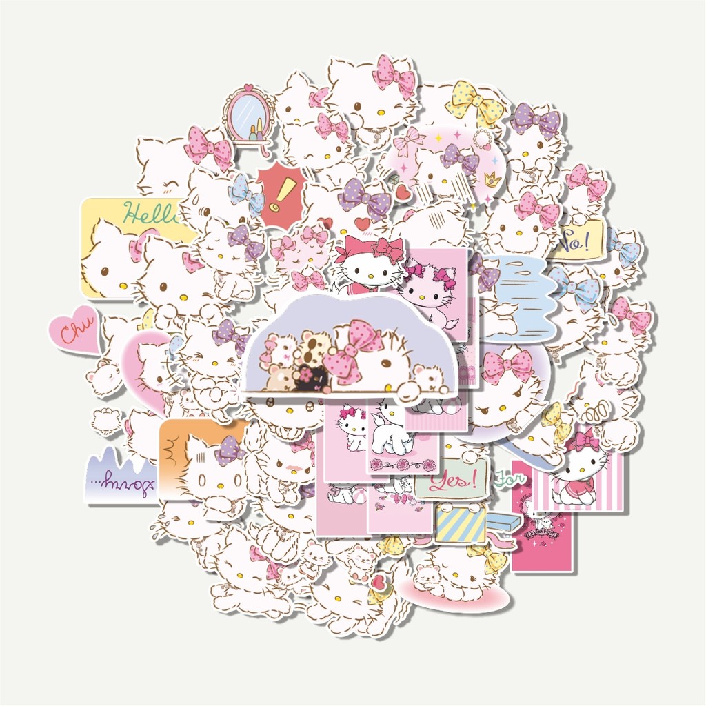 Sticker Pack Stiker Sanrio Charmmy Kitty | Sticker TUMBLR | Stiker LAPTOP KOPER HELM