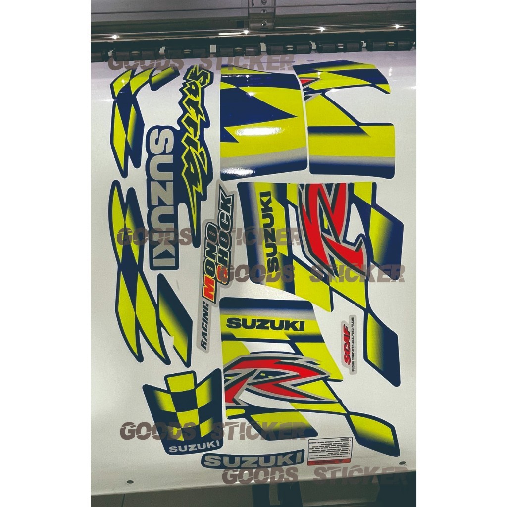 [COD] Striping Suzuki Satria Lumba 2T 120 Kenny Roberts Reflektif - Striping Suzuki Satria Kenny R