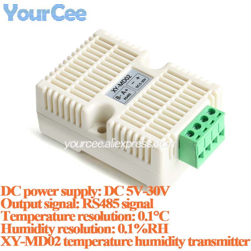 XY-MD02 Temperature and Humity Transmitter Detection Sensor Module Modbus SHT40 Temperature Sensor R