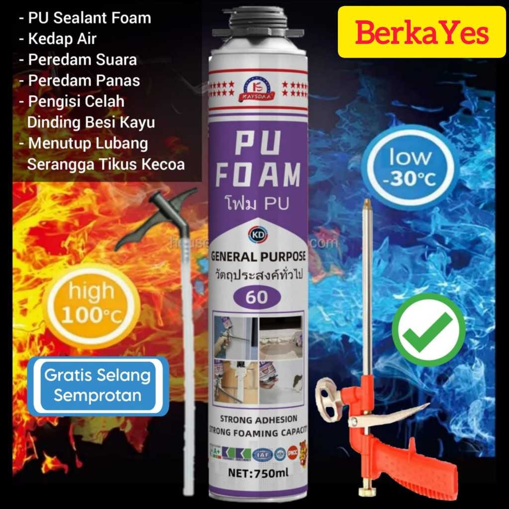 tanekashop - PU Sealant Foam Spray Sealant PU Busa Foam Sealant Polyurethane Foam PU Foam Pengisi Ro