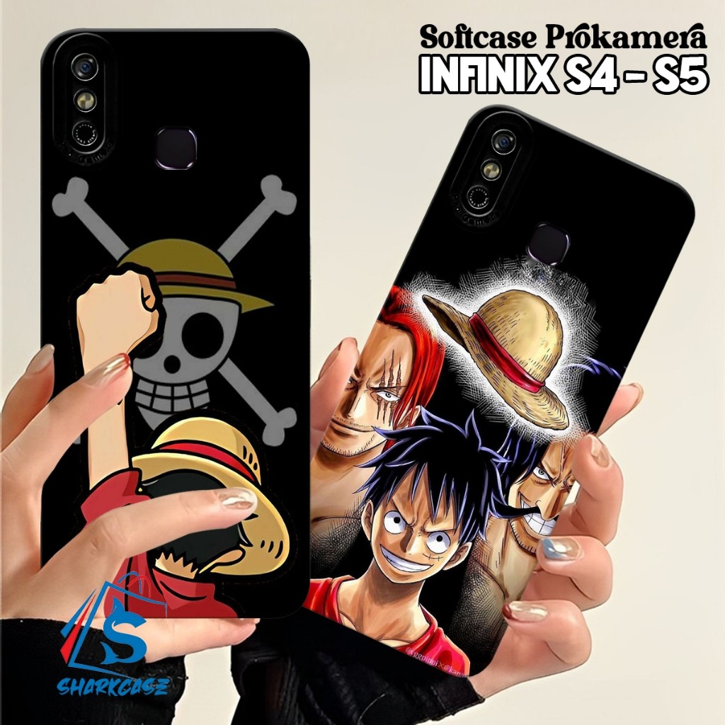 Case Infinix S4 / 3 Plus / S5 / S5 Lite / Smart 4 / 5 / 6 / 7 / 8 / 9 Motif Anime One Piece Gear Luf