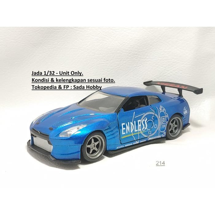 HW  Jada 1/32 Nissan Skyline GT-R R35 Rocket Bunny Pandem Biru Unit Only