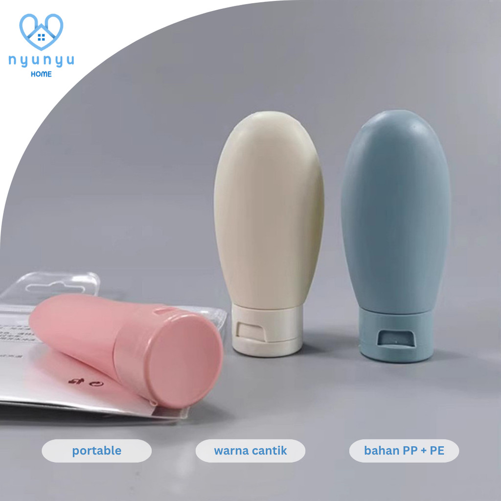 NYUNYUHOME Wadah Sabun Portable Pouch Pencet Kecil Plastik Botol Isi Ulang