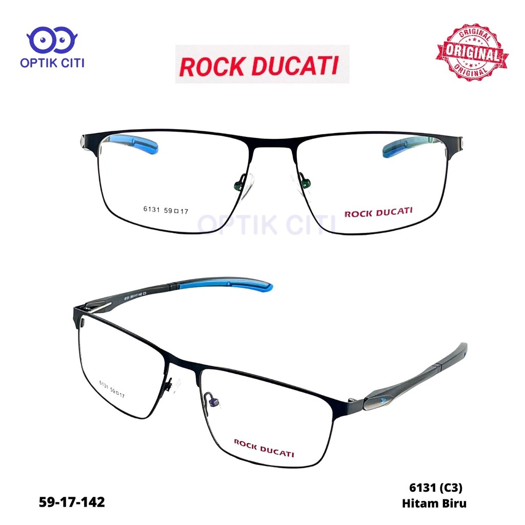 Frame Kacamata Sporty Pria Rock Ducati Original ada Elock 6131