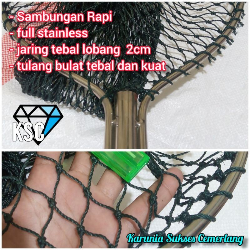 GENAOLSHOP SEROKAN IKAN STAINLESS / SEROKAN GALATAMA / SEROKAN SAMPAH / SEROKAN IKAN BESAR