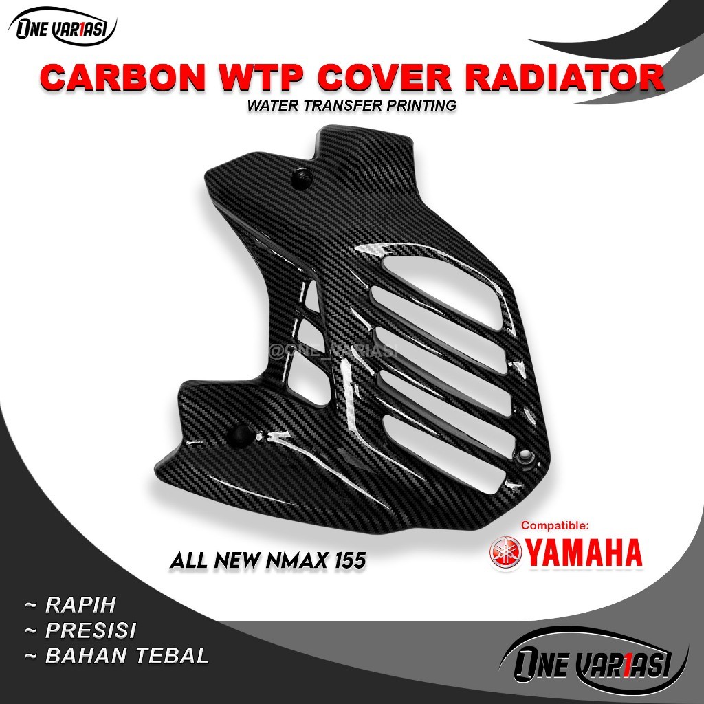 COVER RADIATOR NMAX NEW CARBON / TUTUP RADIATOR ALL NEW NMAX CONNECTED CARBON VARIASI.CO