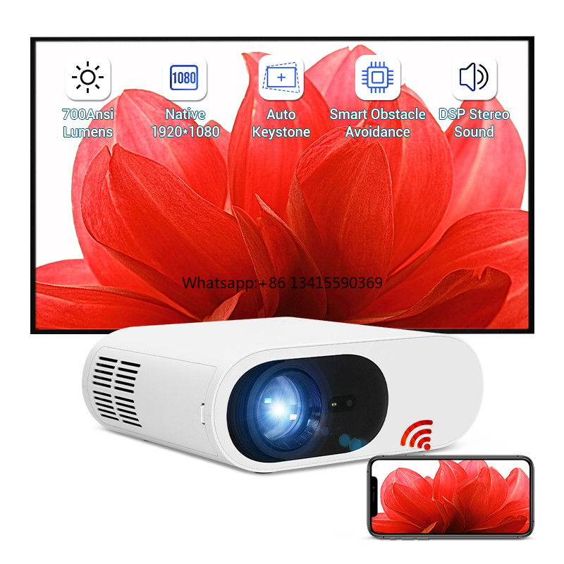 Mini Projector LED Video Home Theater 1080P Full HD Beamer Smart Portable Projector