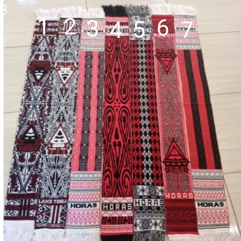 syal rajut Batak/syal batak horas/stola ulos batak