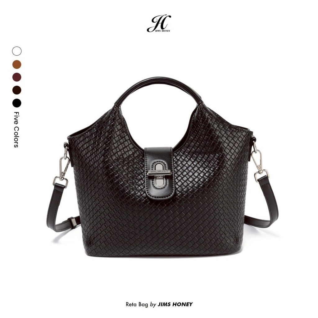 JIMS HONEY RETA BAG Tas Selempang dan Hand Bag Wanita Slingbag Cewek Jimshoney Trendy Elegan Kulit