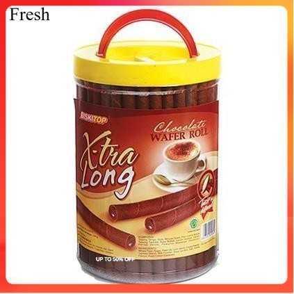 Biskitop Wafer roll X-tra Long - astor wafer panjang filling coklat - astor coklat panjang
