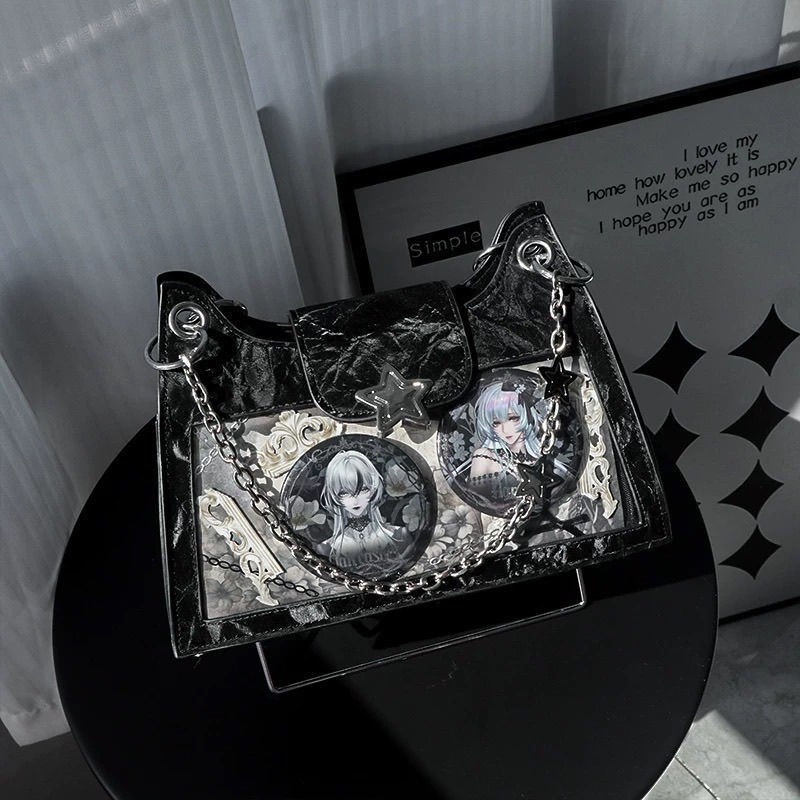 Tas Transparan Ita Bag Lolita Original, Tote Selempang Wanita Anime Stylish Harian