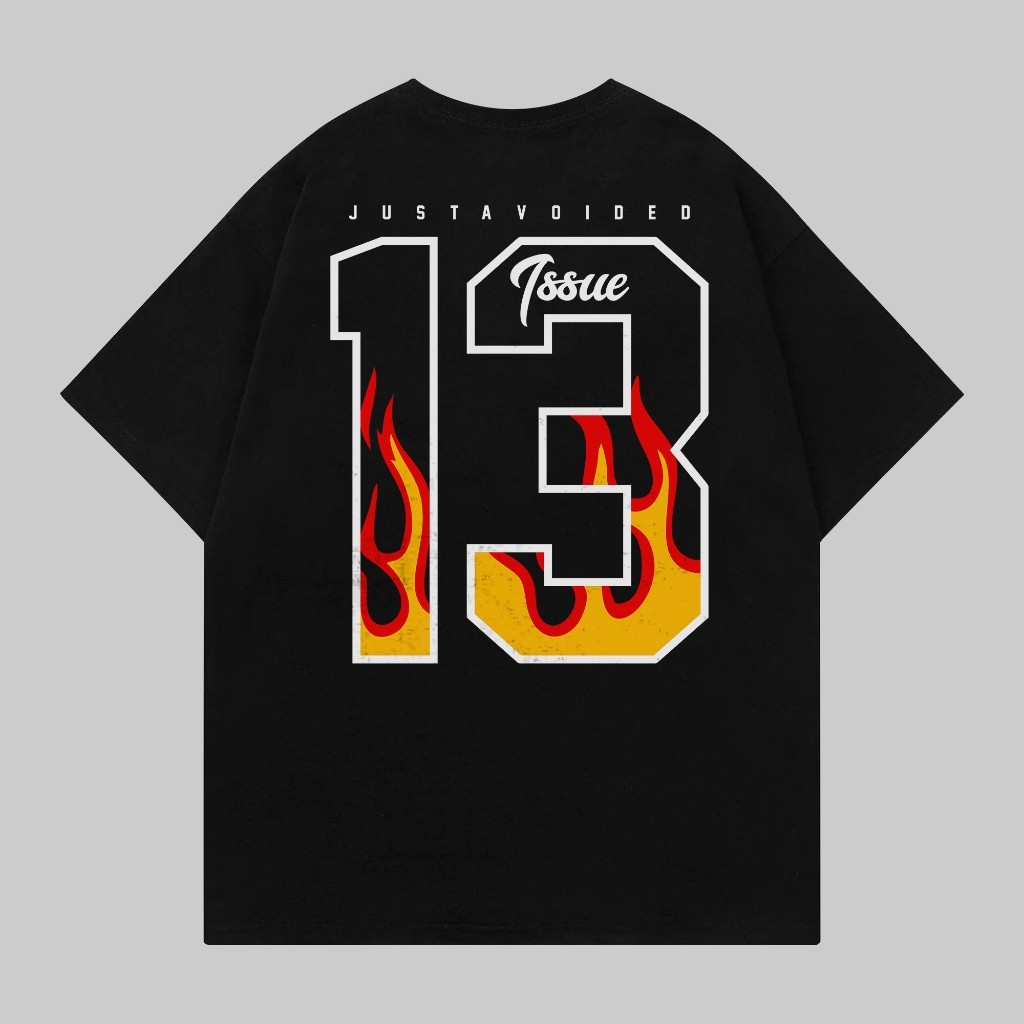 Kaos Edisi Horor 13 Edisi MERAH Hitam Unisex