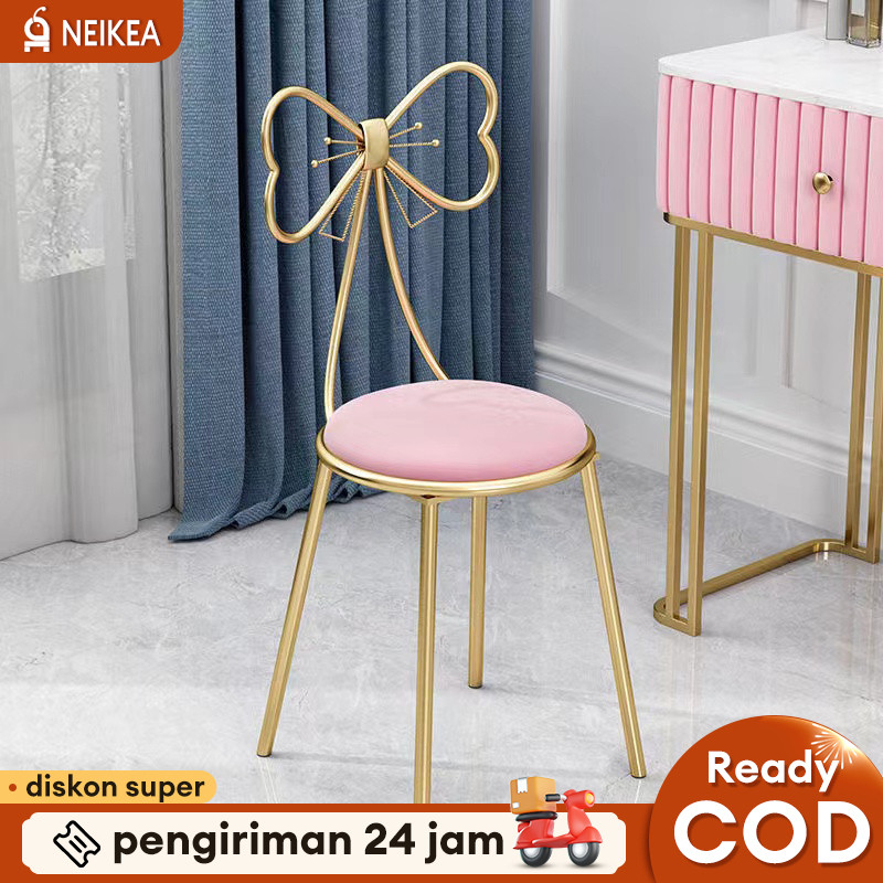 WOLDANSHOP Kursi Rias Kursi Estetik Kursi Bar Kursi Makeup Kursi Minimalis Kursi murah Kursi Cafe Ku