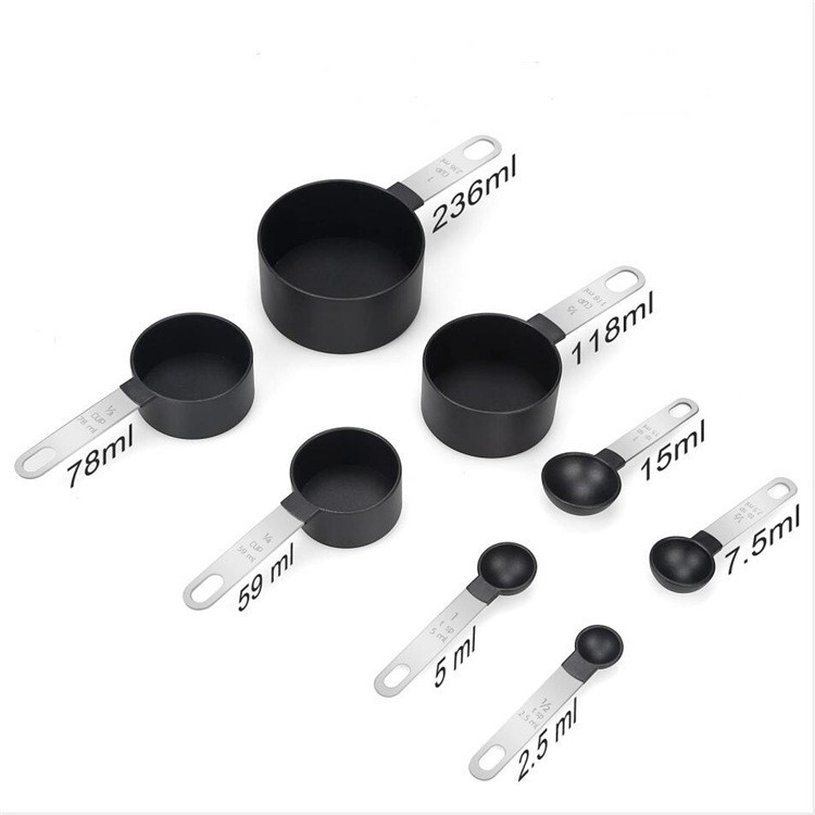 Sentra Living 8Pcs Sendok Takar Ukur Model Mangkok / Measuring Cup Spoon / Measuring Cups And Spoon