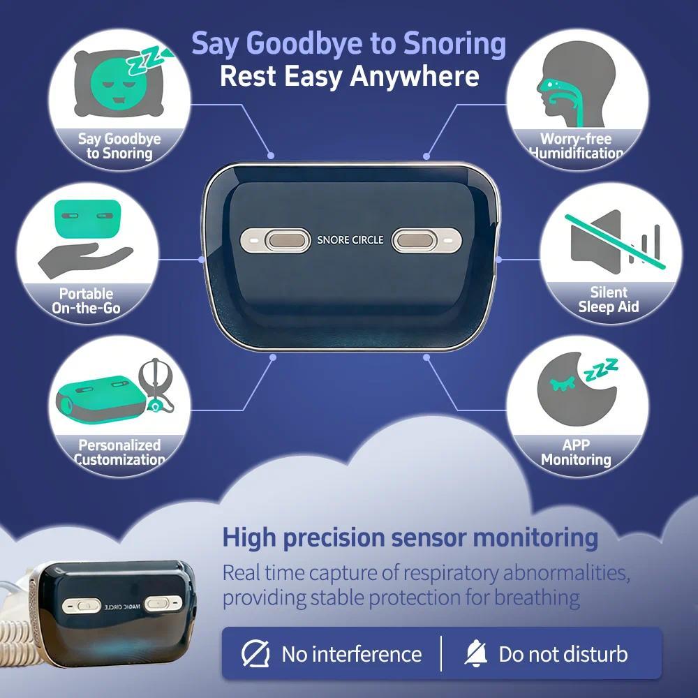 Ventilator Portabel Mini Travel CPAP APAP Bluetooth Anti Mendengkur Dan Sleep Apnea Untuk Sindrom Sl