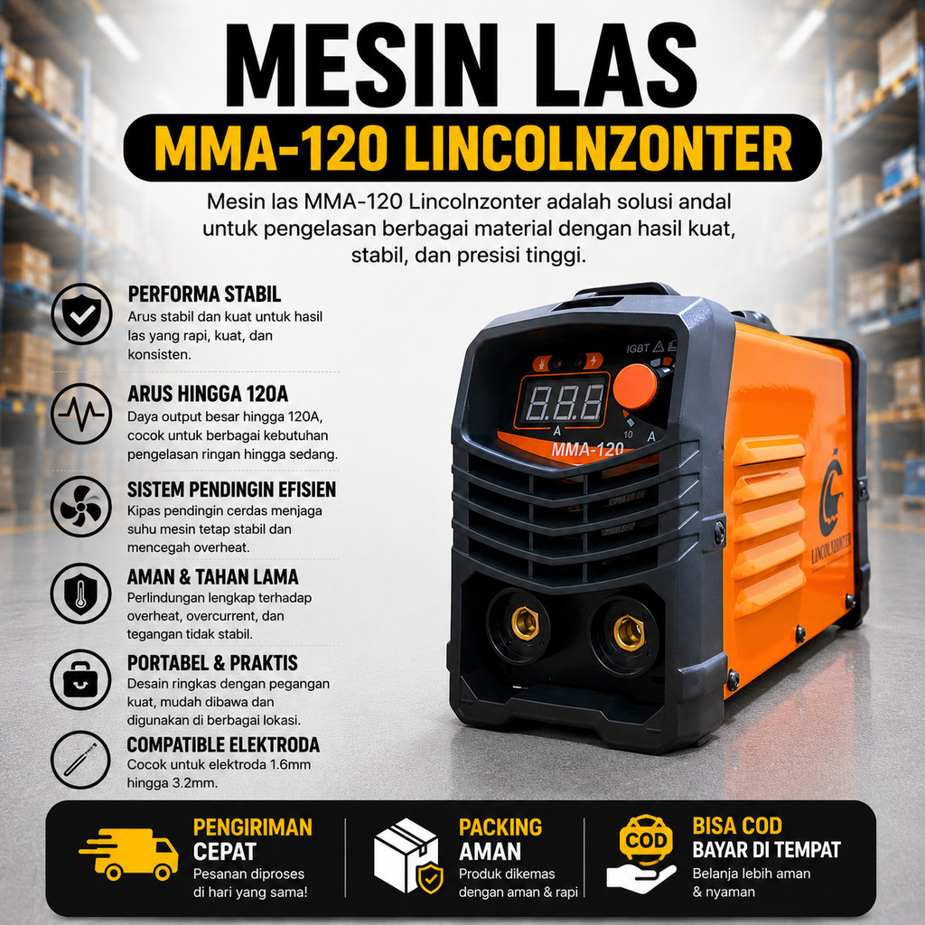 MESIN LAS MMA-120 ALAT LAS BESI MINI 450W TRAVO LAS