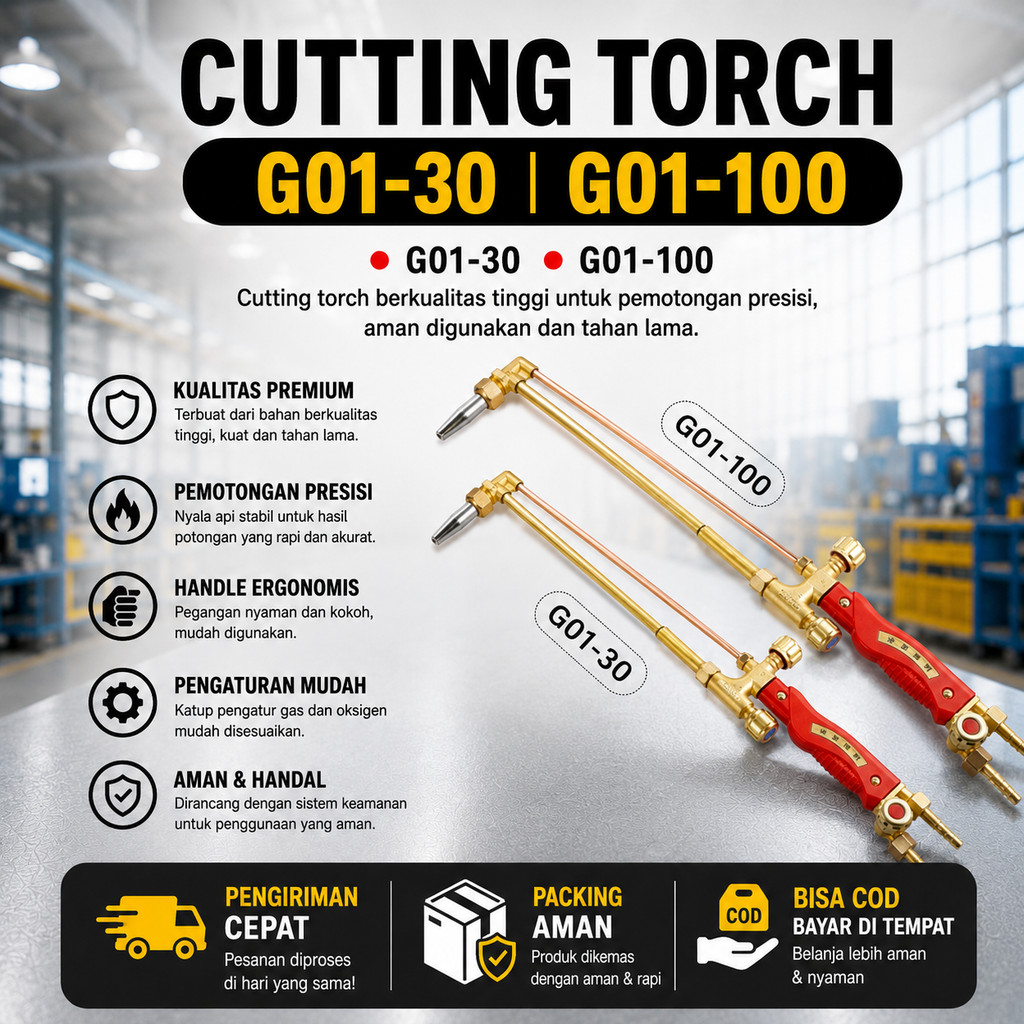 CUTTING TORCH G01-30 G01-100 LPG GAS CUTTING TORCH BLENDER LAS POTONG