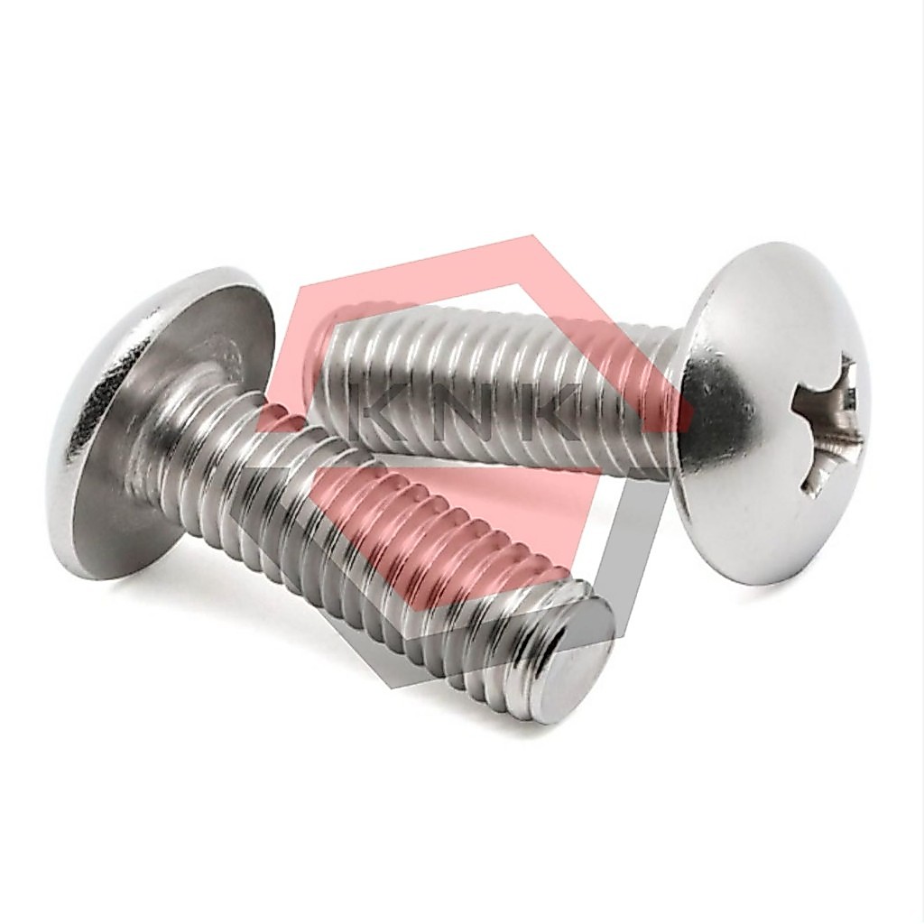 BAUT JT KEPALA LEBAR M4x8 STAINLESS STEEL