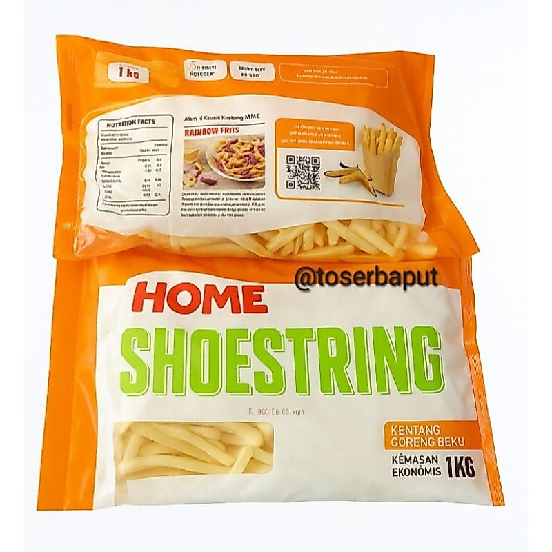 Home Shoestring kentang 1kg / FROZEN FOOD