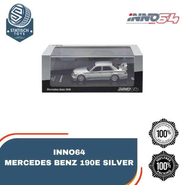 Inno64 Mercedes Benz 190E Silver Skala 64