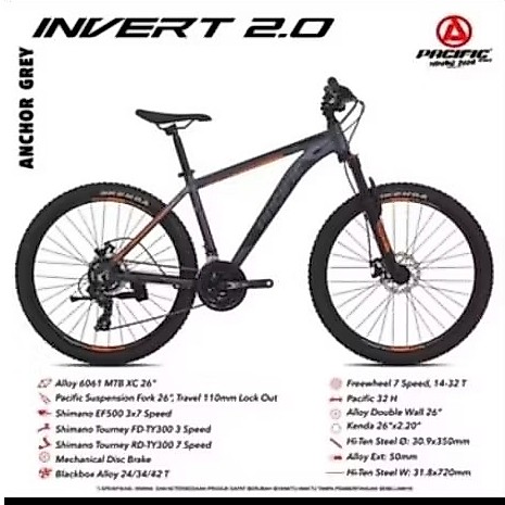 SEPEDA MTB 27.5 PACIFIC INVERT 2.0