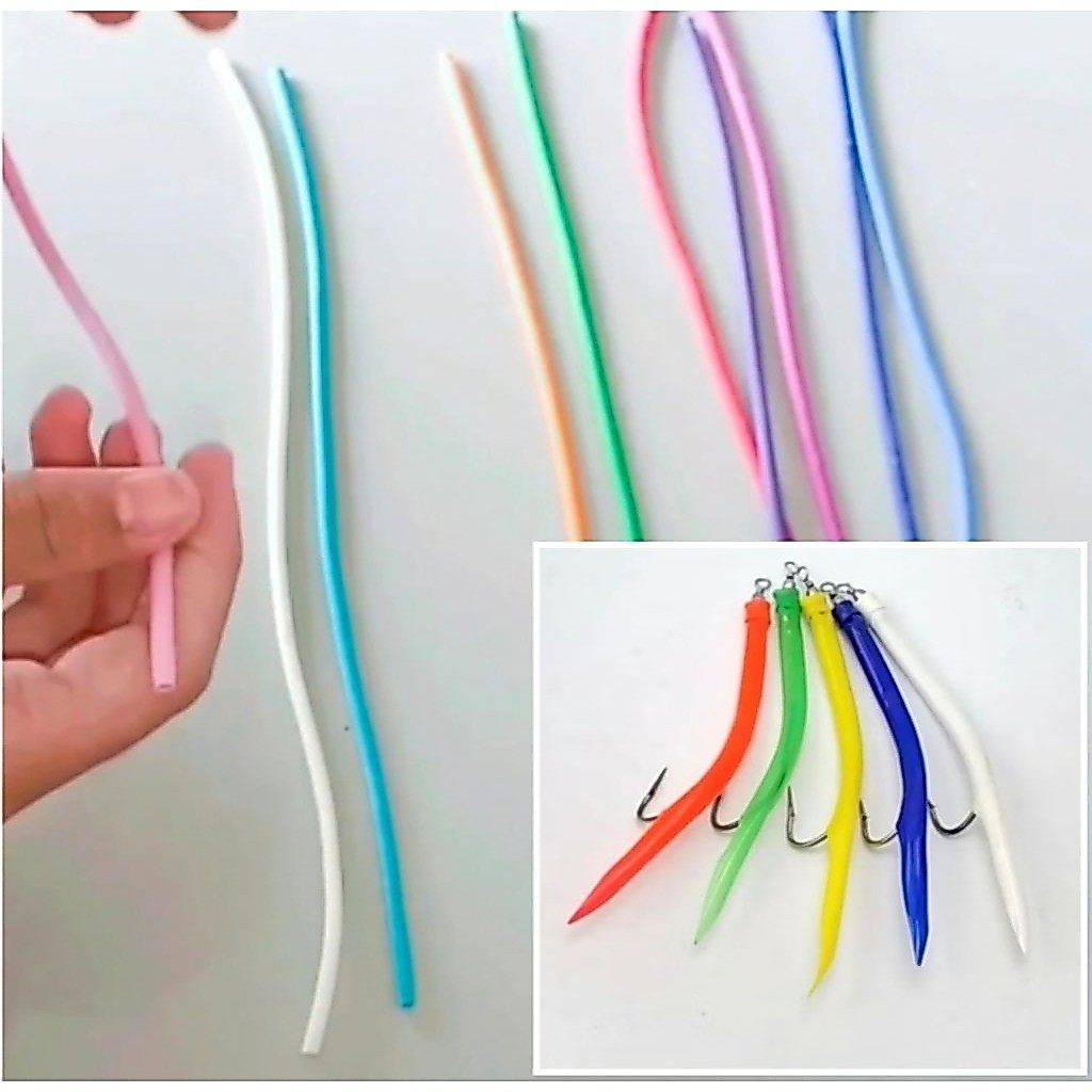 Karet sabiki karet elastis  umpan ikan umpan pancing karet untuk assist hook karet bisa kombinasi de