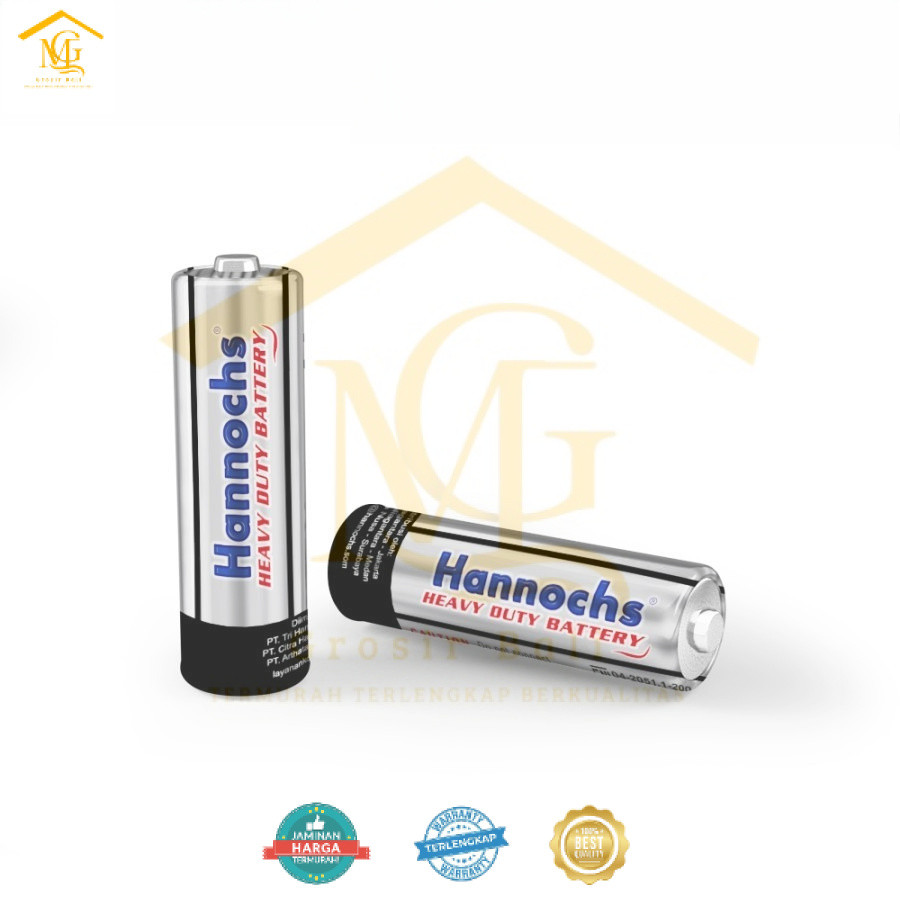 BATERAI BATTERY HANNOCHS AA AAA A2 A3 MURAH TERMURAH BERKUALITAS TAHAN LAMA KUAT HEAVY DUTY KEBUTUHA