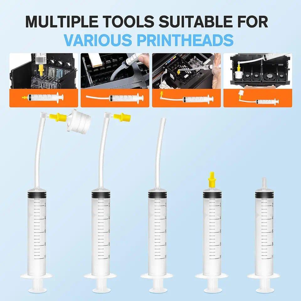 Kit Pembersih Printhead Universal untuk Printer Inkjet Epson EcoTank, HP, Canon, Brother: Membersihk